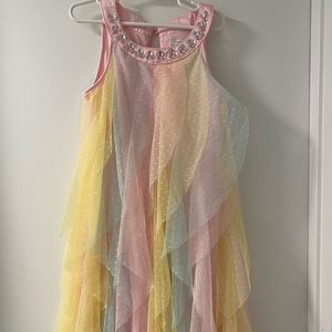TAHARI size 7 girls tulle dress